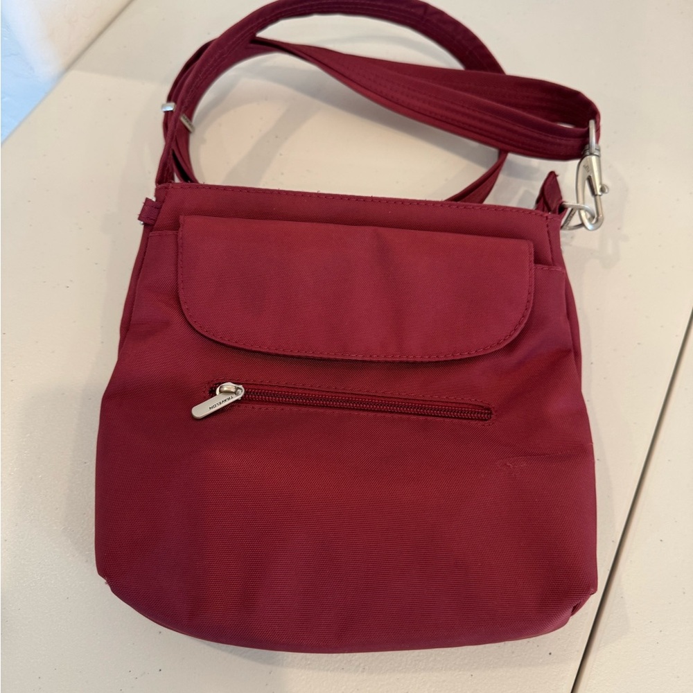 Travelon Anti-Theft Classic Mini Shoulder Bag – Burgundy, NWOT